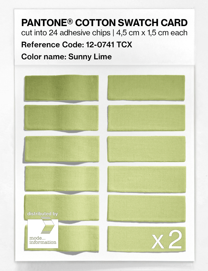 Artikelbild 6 des Artikels “PANTONE® COTTON SWATCH CARD 12-0741 TCX Sunny Lime “