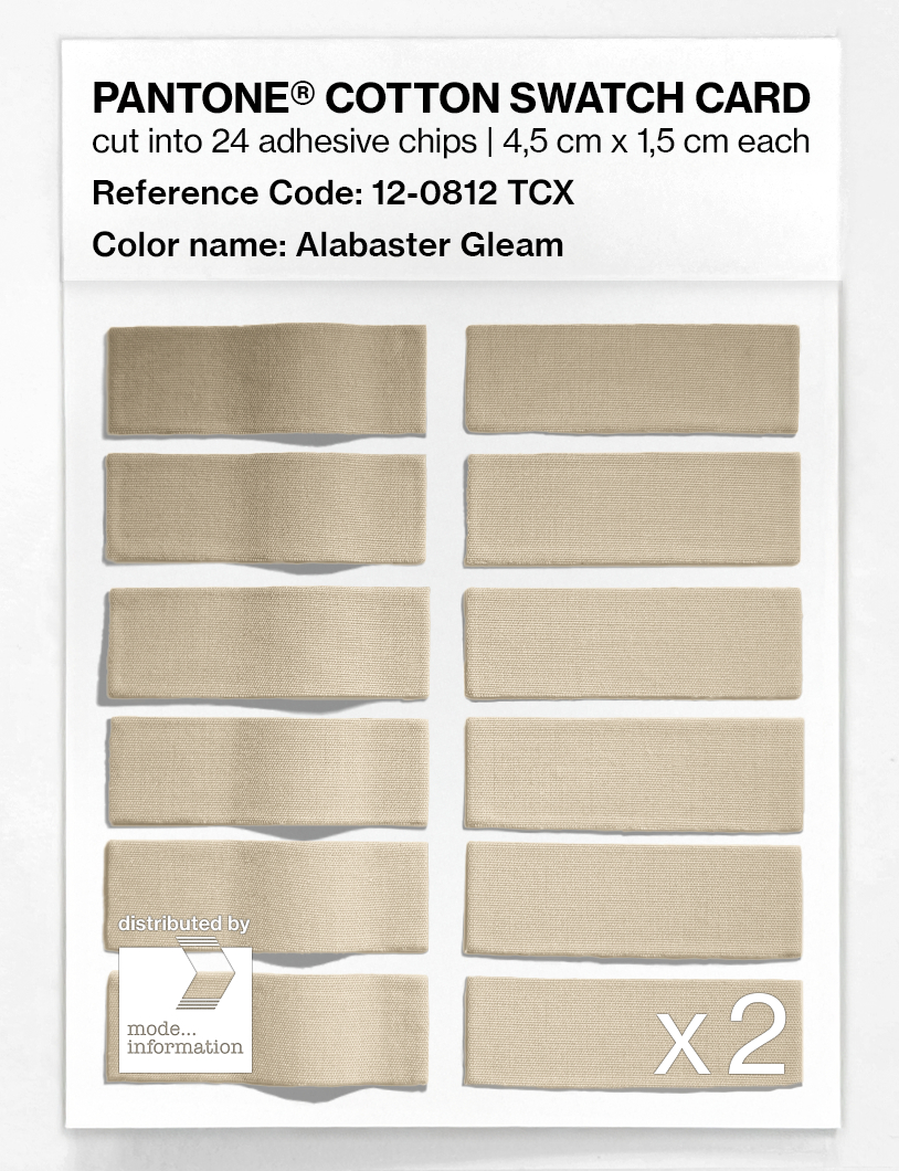 Artikelbild 6 des Artikels “PANTONE® COTTON SWATCH CARD 12-0812 TCX Alabaster Gleam “