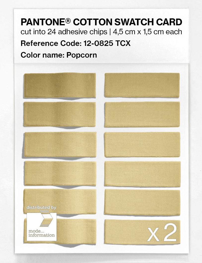 Artikelbild 6 des Artikels “PANTONE® COTTON SWATCH CARD 12-0825 TCX Popcorn “