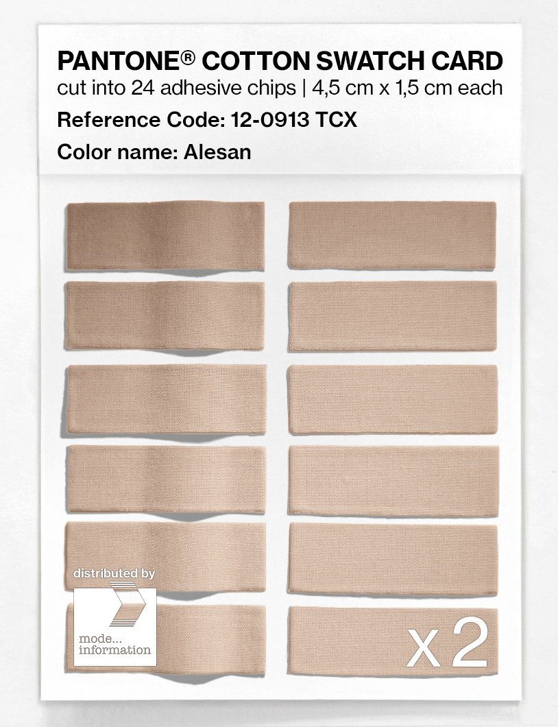 Product image 6 of the product “PANTONE® COTTON SWATCH CARD 12-0913 TCX Alesan ”