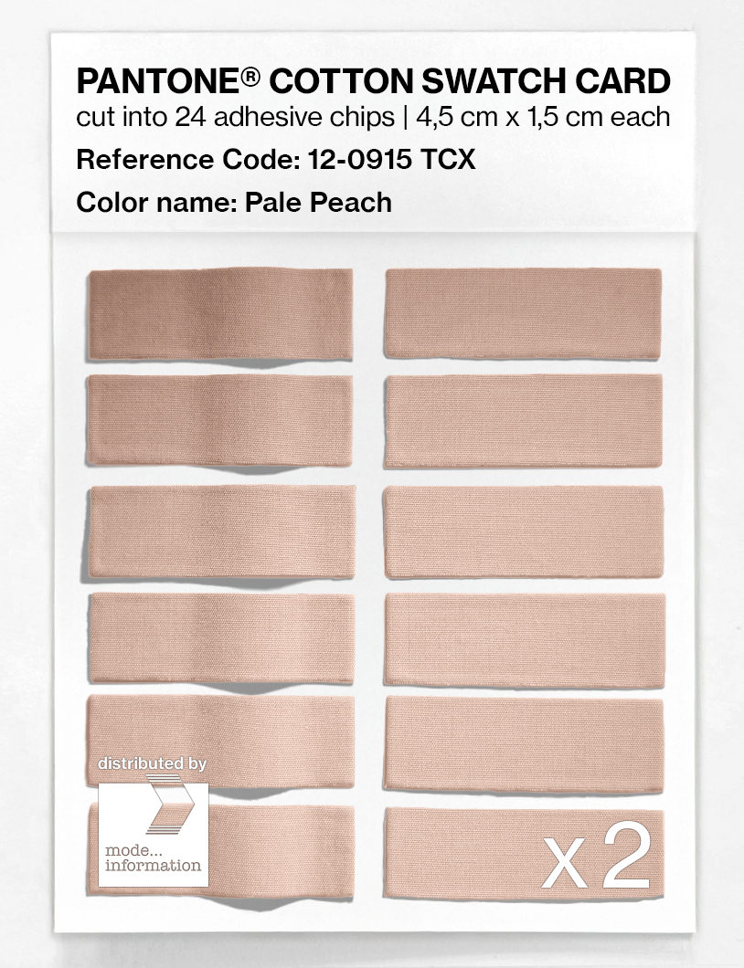 Artikelbild 6 des Artikels “PANTONE® COTTON SWATCH CARD 12-0915 TCX Pale Peach “