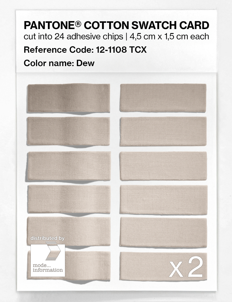 Artikelbild 6 des Artikels “PANTONE® COTTON SWATCH CARD 12-1108 TCX Dew “