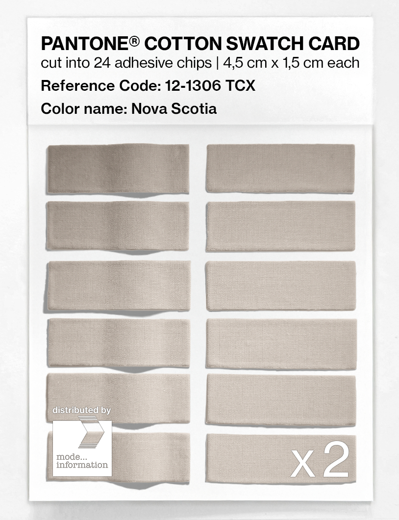 Product image 6 of the product “PANTONE® COTTON SWATCH CARD 12-1306 TCX Nova Scotia ”