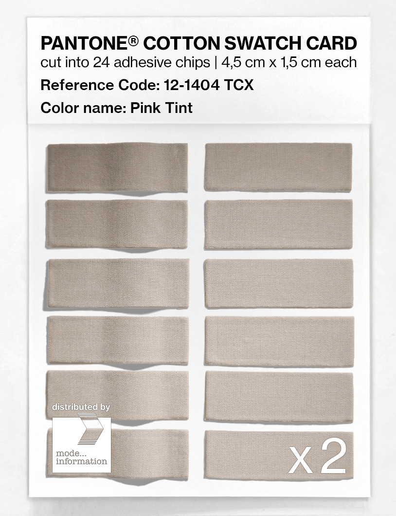 Product image 6 of the product “PANTONE® COTTON SWATCH CARD 12-1404 TCX Pink Tint ”
