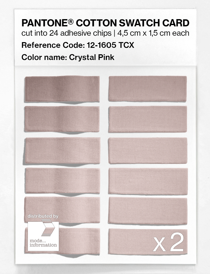 Artikelbild 6 des Artikels “PANTONE® COTTON SWATCH CARD 12-1605 TCX Crystal Pink “