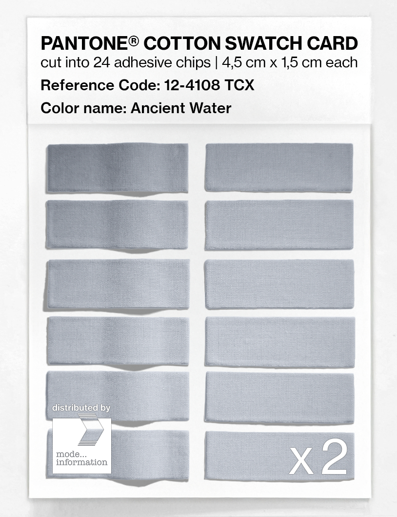 Product image 6 of the product “PANTONE® COTTON SWATCH CARD 12-4108 TCX Ancient Water ”