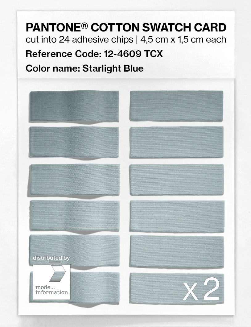 Artikelbild 6 des Artikels “PANTONE® COTTON SWATCH CARD 12-4609 TCX Starlight Blue “