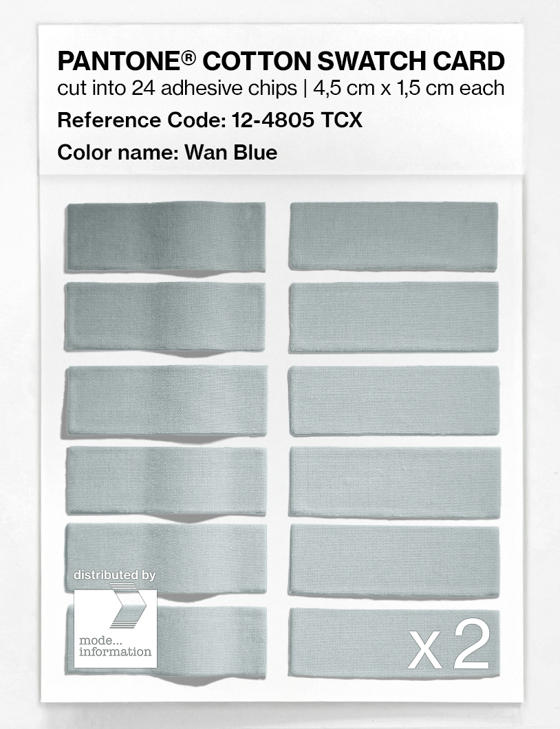 Product image 6 of the product “PANTONE® COTTON SWATCH CARD 12-4805 TCX Wan Blue ”