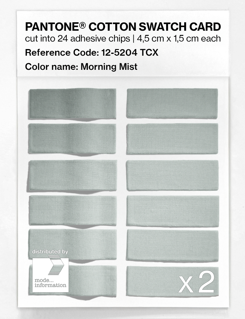 Artikelbild 6 des Artikels “PANTONE® COTTON SWATCH CARD 12-5204 TCX Morning Mist “