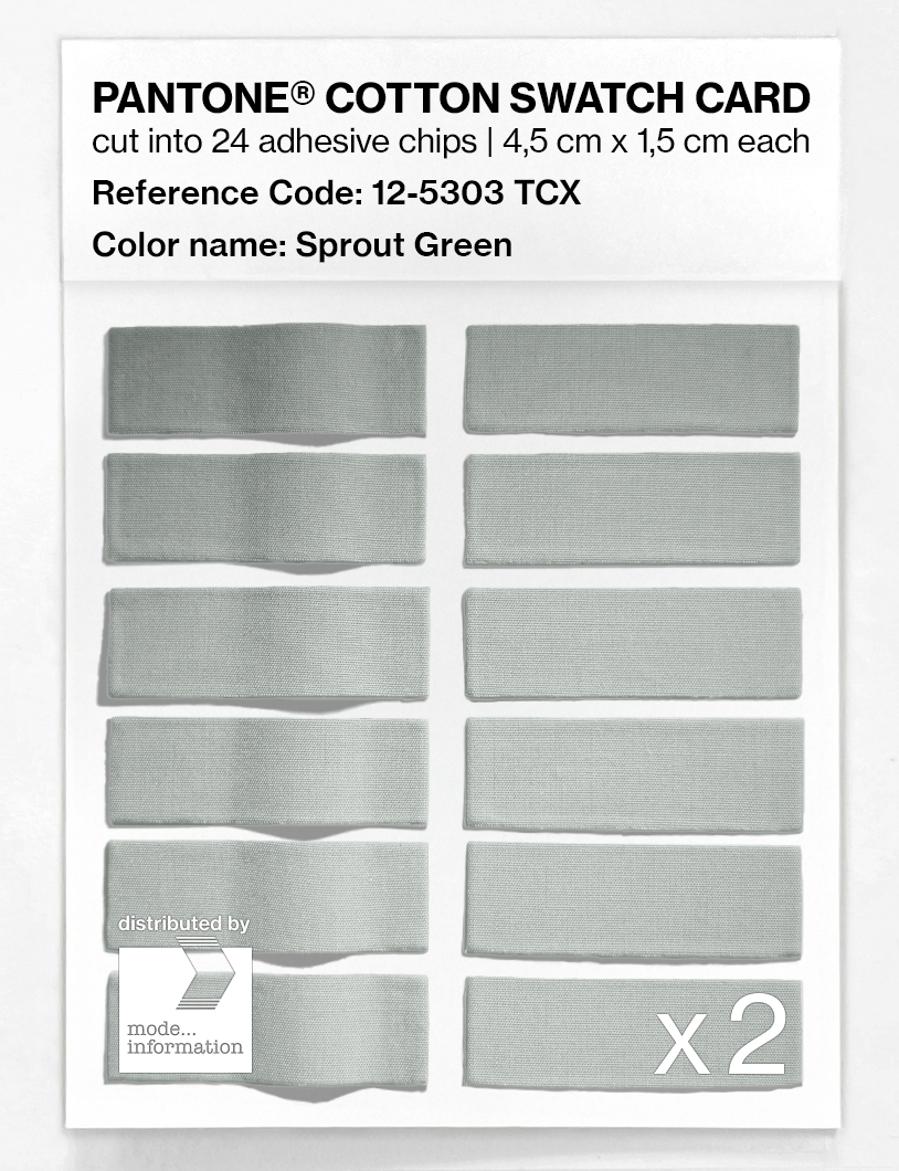 Artikelbild 6 des Artikels “PANTONE® COTTON SWATCH CARD 12-5303 TCX Sprout Green “