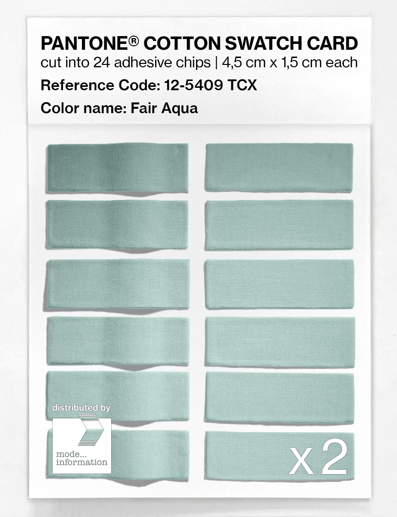 Artikelbild 6 des Artikels “PANTONE® COTTON SWATCH CARD 12-5409 TCX Fair Aqua “