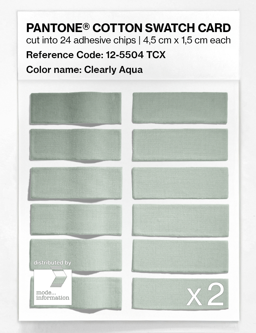Artikelbild 6 des Artikels “PANTONE® COTTON SWATCH CARD 12-5504 TCX Clearly Aqua “