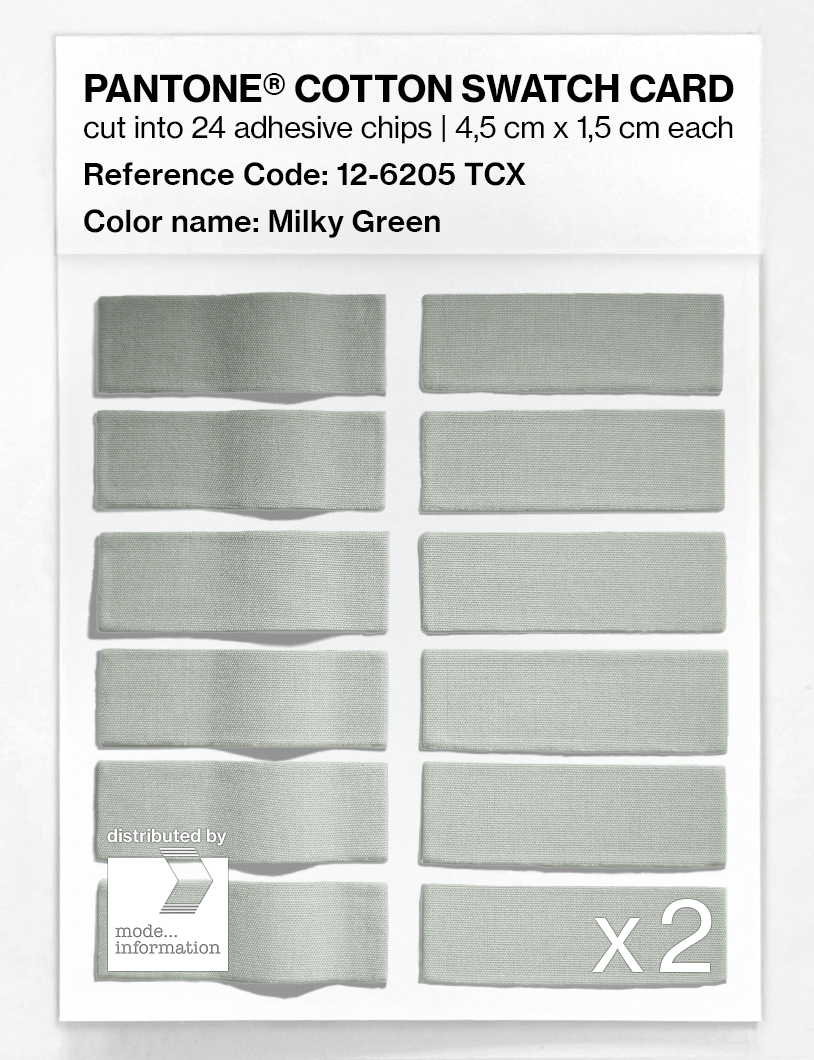 Artikelbild 6 des Artikels “PANTONE® COTTON SWATCH CARD 12-6205 TCX Milky Green “