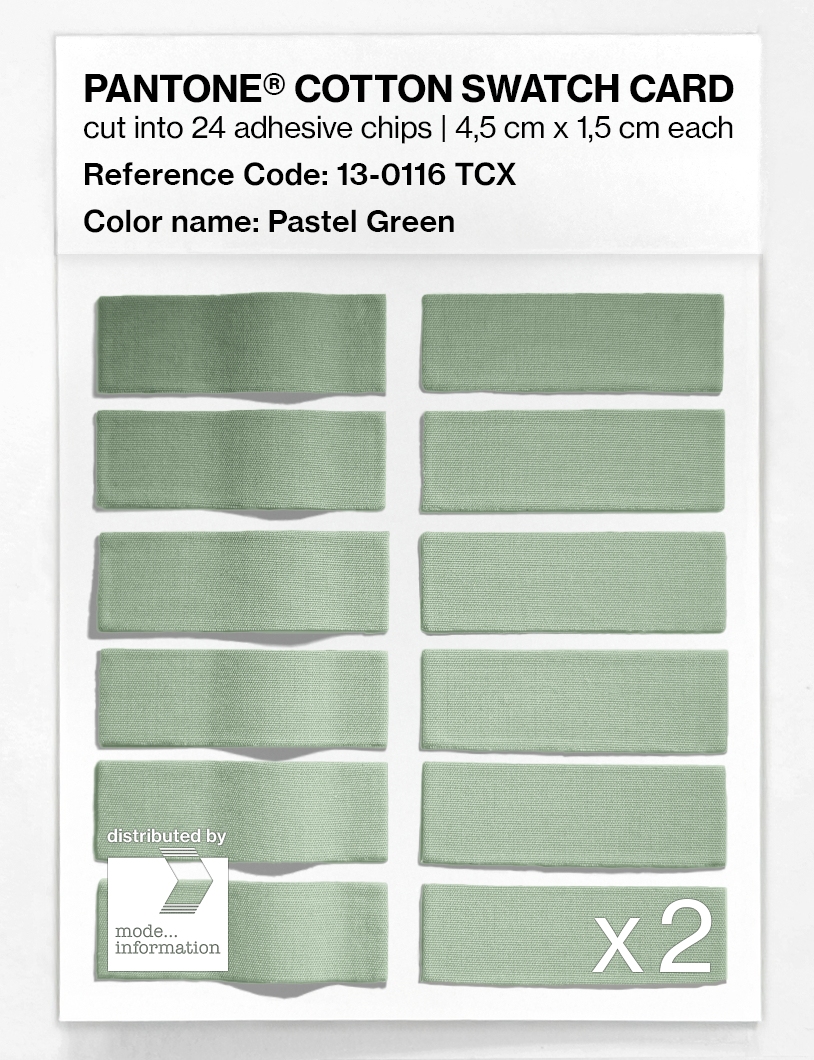 Artikelbild 6 des Artikels “PANTONE® COTTON SWATCH CARD 13-0116 TCX Pastel Green “