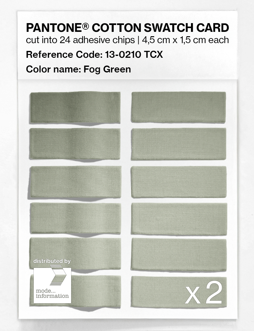 Artikelbild 6 des Artikels “PANTONE® COTTON SWATCH CARD 13-0210 TCX Fog Green “
