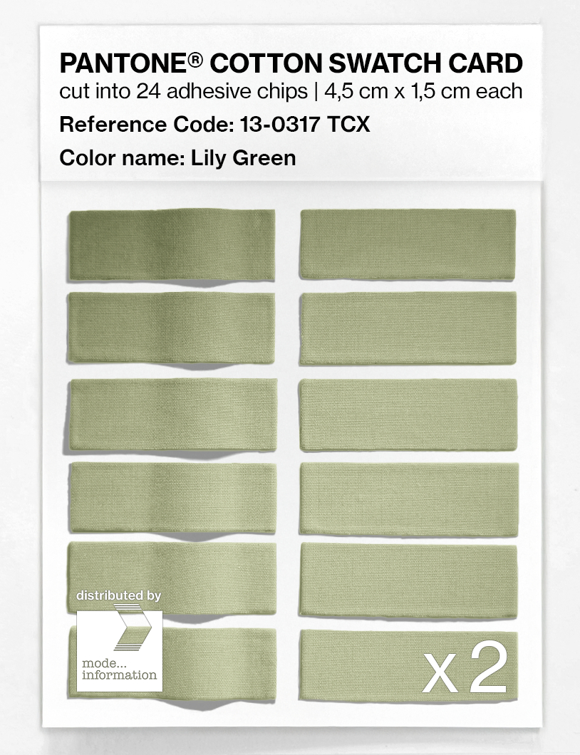 Artikelbild 6 des Artikels “PANTONE® COTTON SWATCH CARD 13-0317 TCX Lily Green “