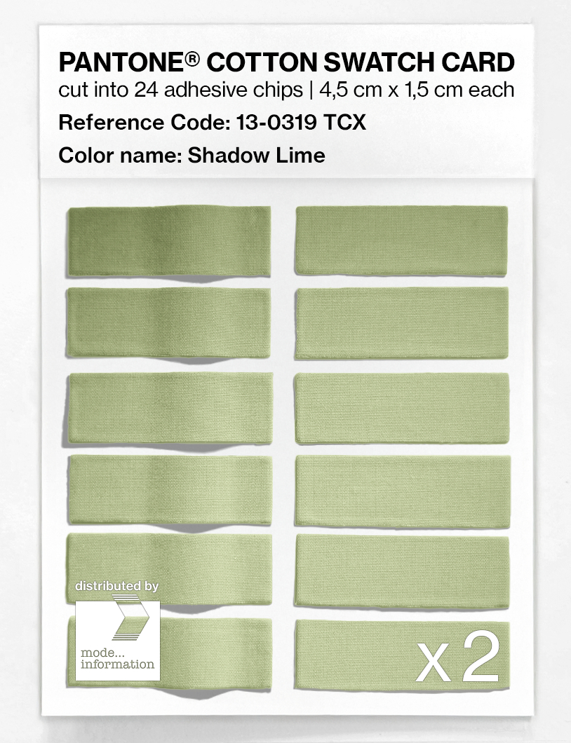 Artikelbild 6 des Artikels “PANTONE® COTTON SWATCH CARD 13-0319 TCX Shadow Lime “