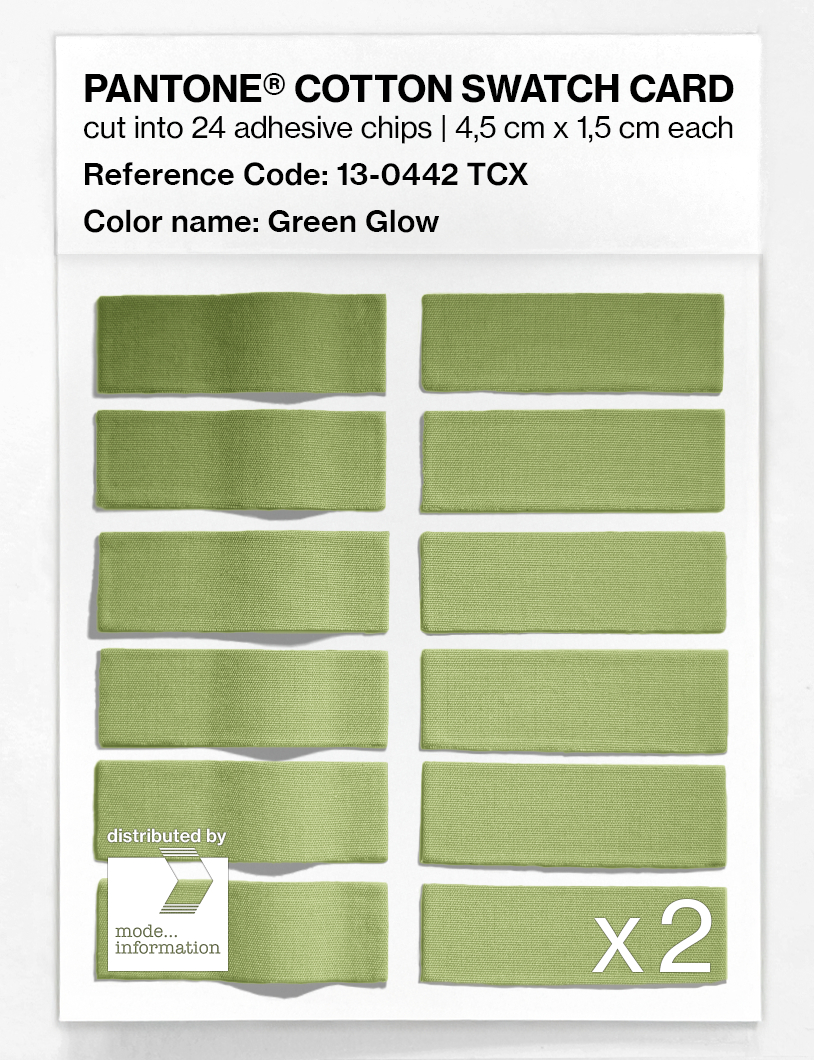Artikelbild 6 des Artikels “PANTONE® COTTON SWATCH CARD 13-0442 TCX Green Glow “