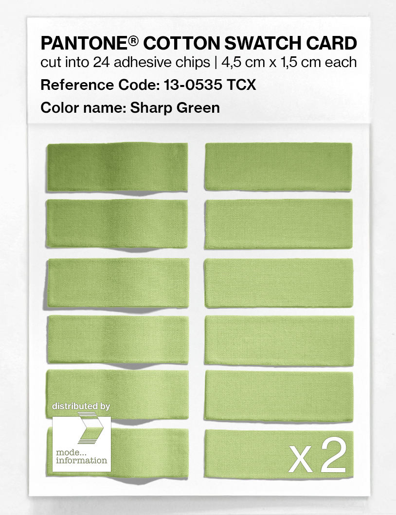 Artikelbild 6 des Artikels “PANTONE® COTTON SWATCH CARD 13-0535 TCX Sharp Green “