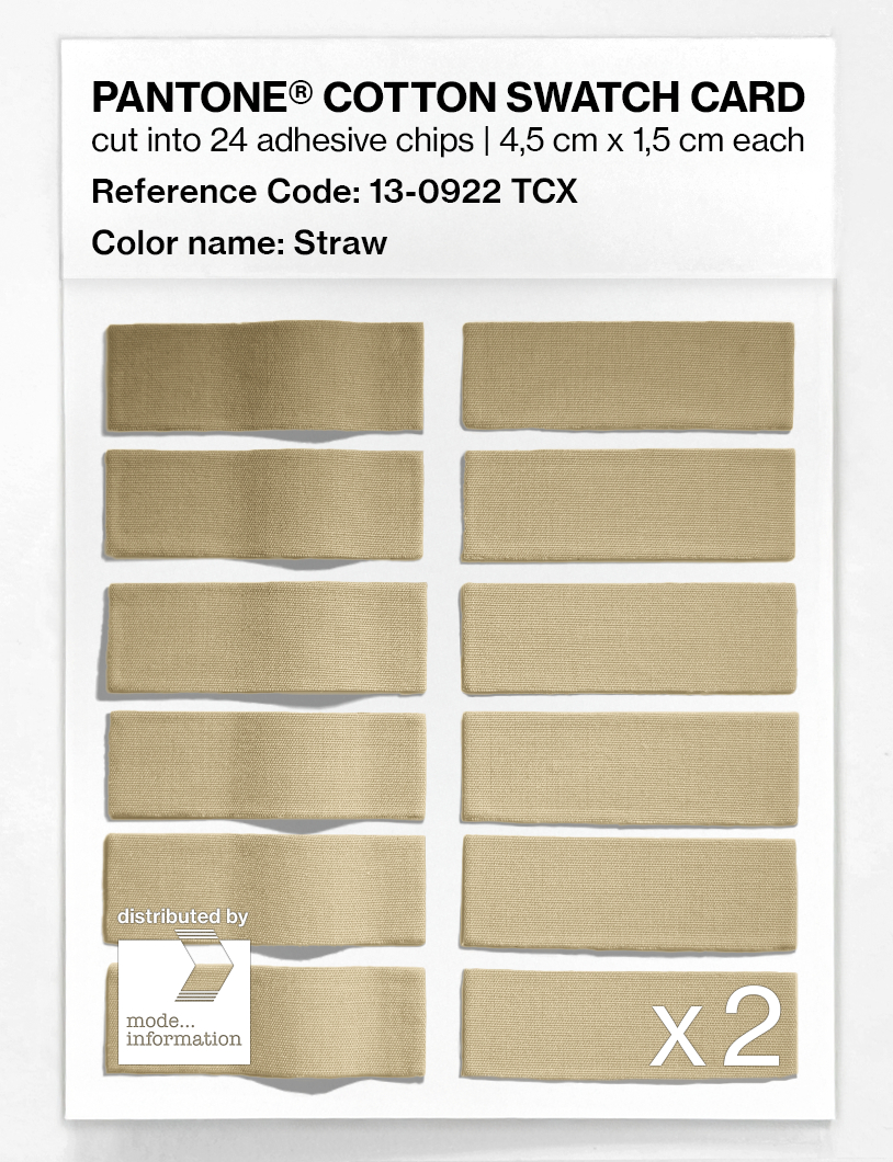 Artikelbild 6 des Artikels “PANTONE® COTTON SWATCH CARD 13-0922 TCX Straw “