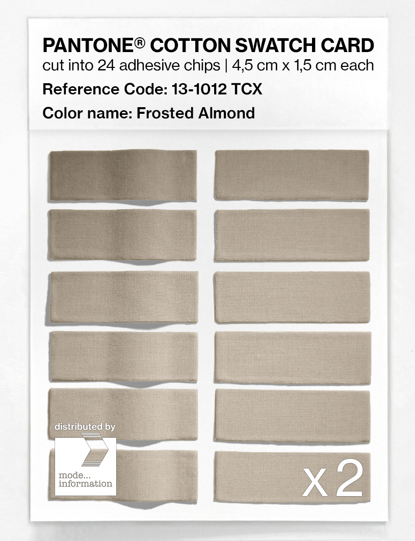 Artikelbild 6 des Artikels “PANTONE® COTTON SWATCH CARD 13-1012 TCX Frosted Almond “