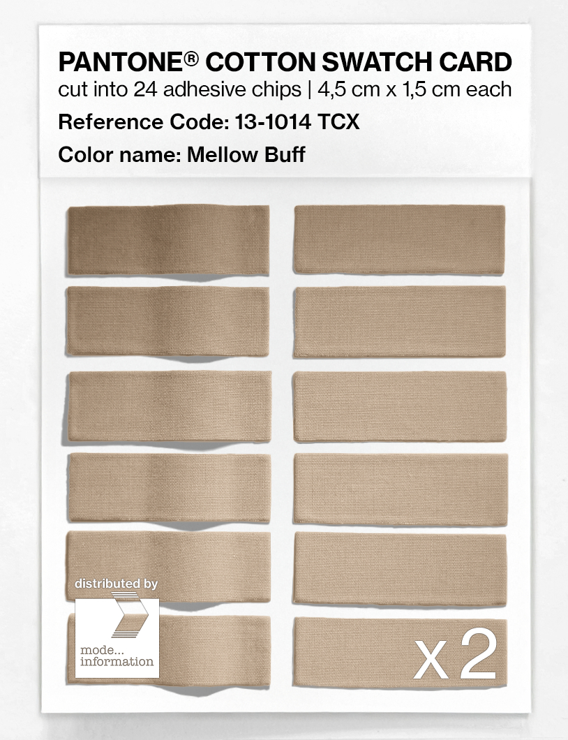Artikelbild 6 des Artikels “PANTONE® COTTON SWATCH CARD 13-1014 TCX Mellow Buff “