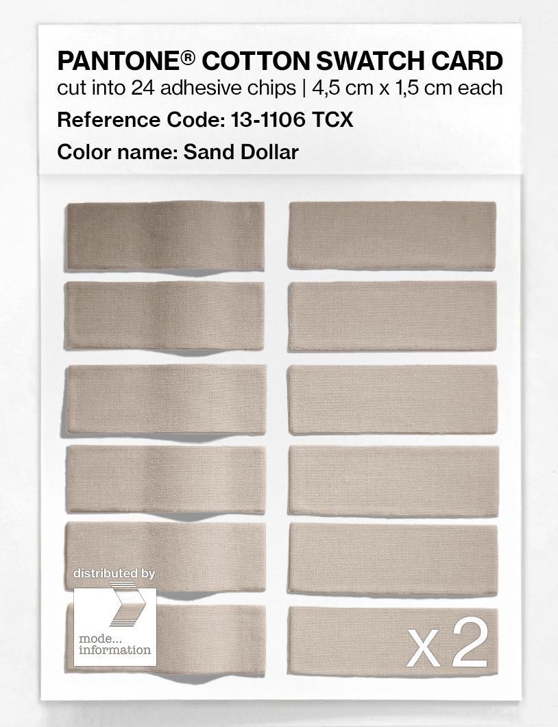 Artikelbild 6 des Artikels “PANTONE® COTTON SWATCH CARD 13-1106 TCX Sand Dollar “