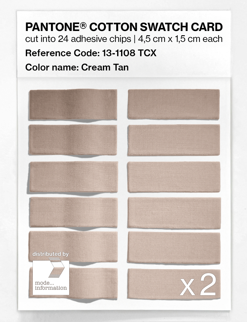 Artikelbild 6 des Artikels “PANTONE® COTTON SWATCH CARD 13-1108 TCX Cream Tan “