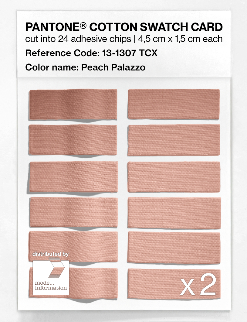 Product image 6 of the product “PANTONE® COTTON SWATCH CARD 13-1307 TCX Peach Palazzo ”
