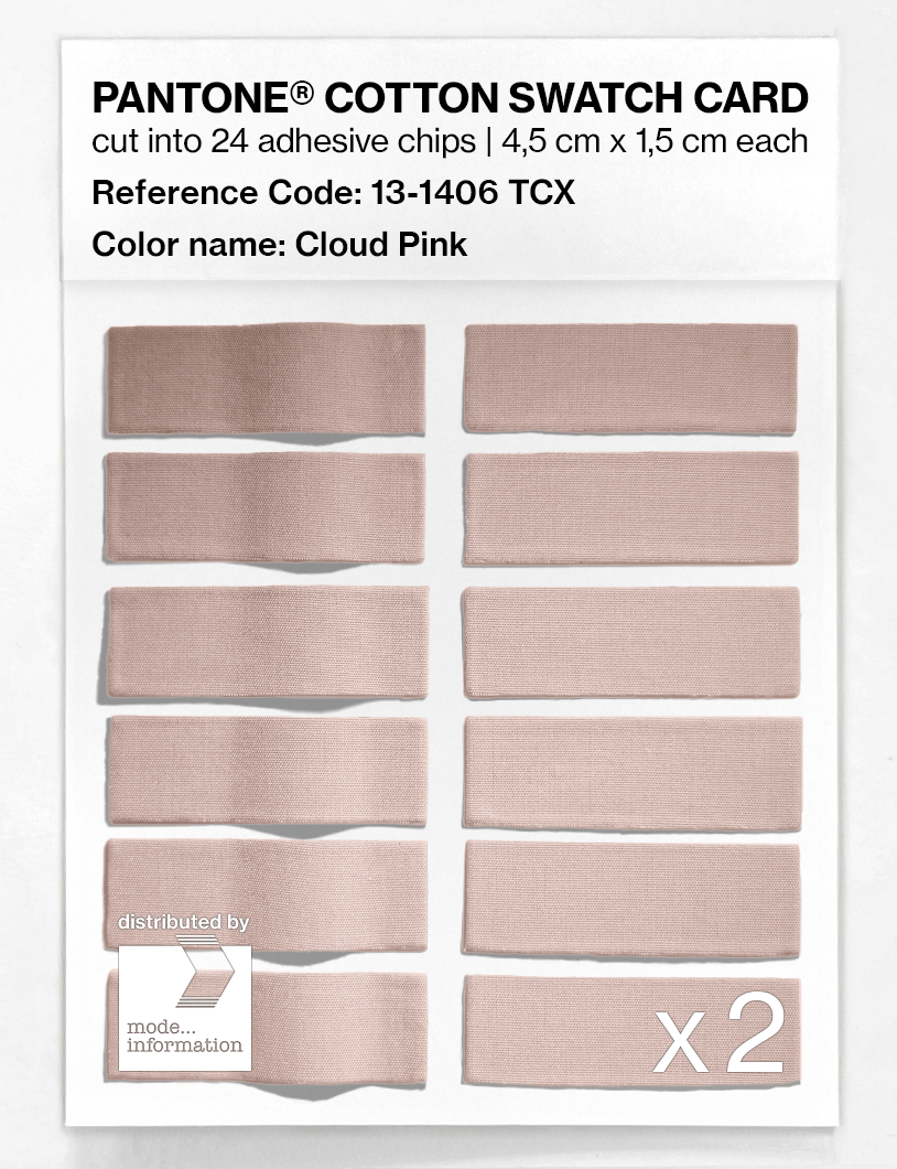 Artikelbild 6 des Artikels “PANTONE® COTTON SWATCH CARD 13-1406 TCX Cloud Pink “