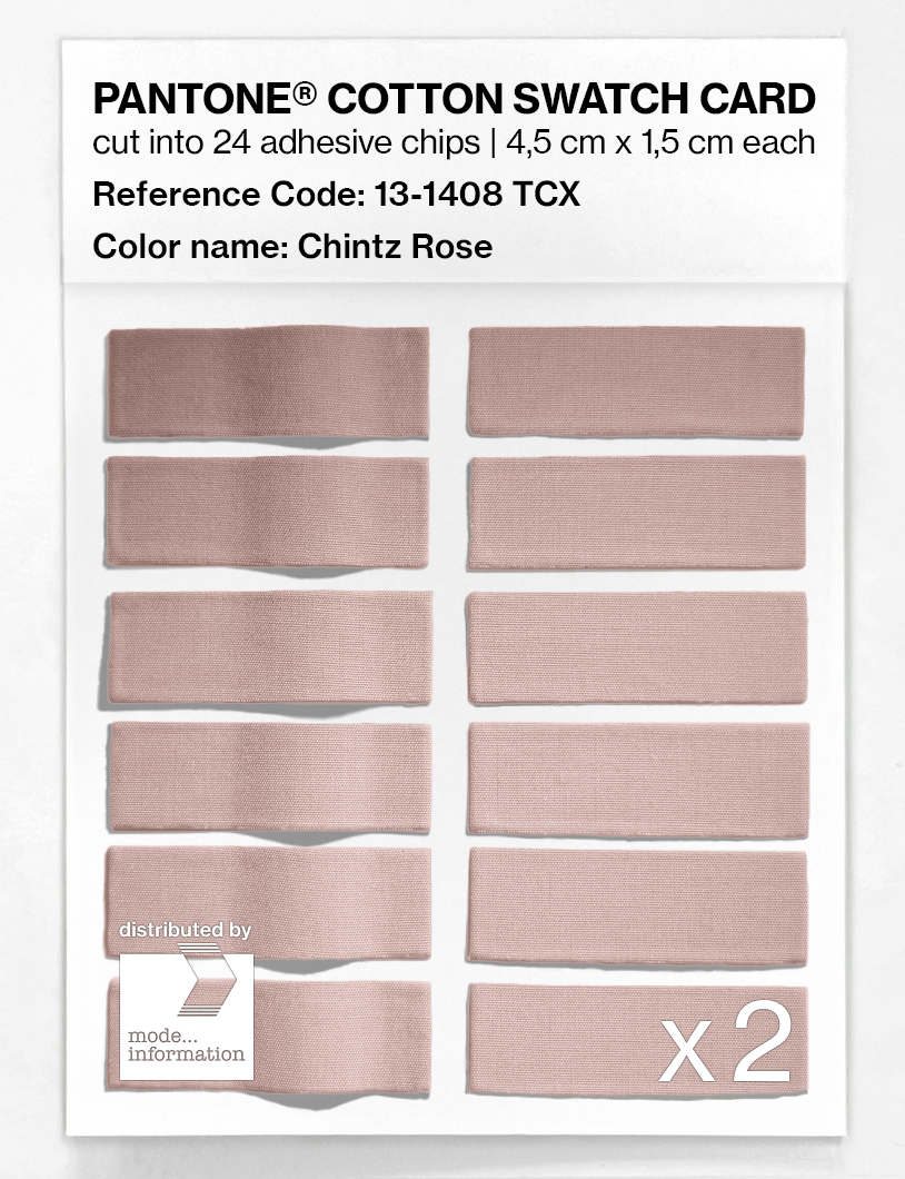 Artikelbild 6 des Artikels “PANTONE® COTTON SWATCH CARD 13-1408 TCX Chintz Rose “