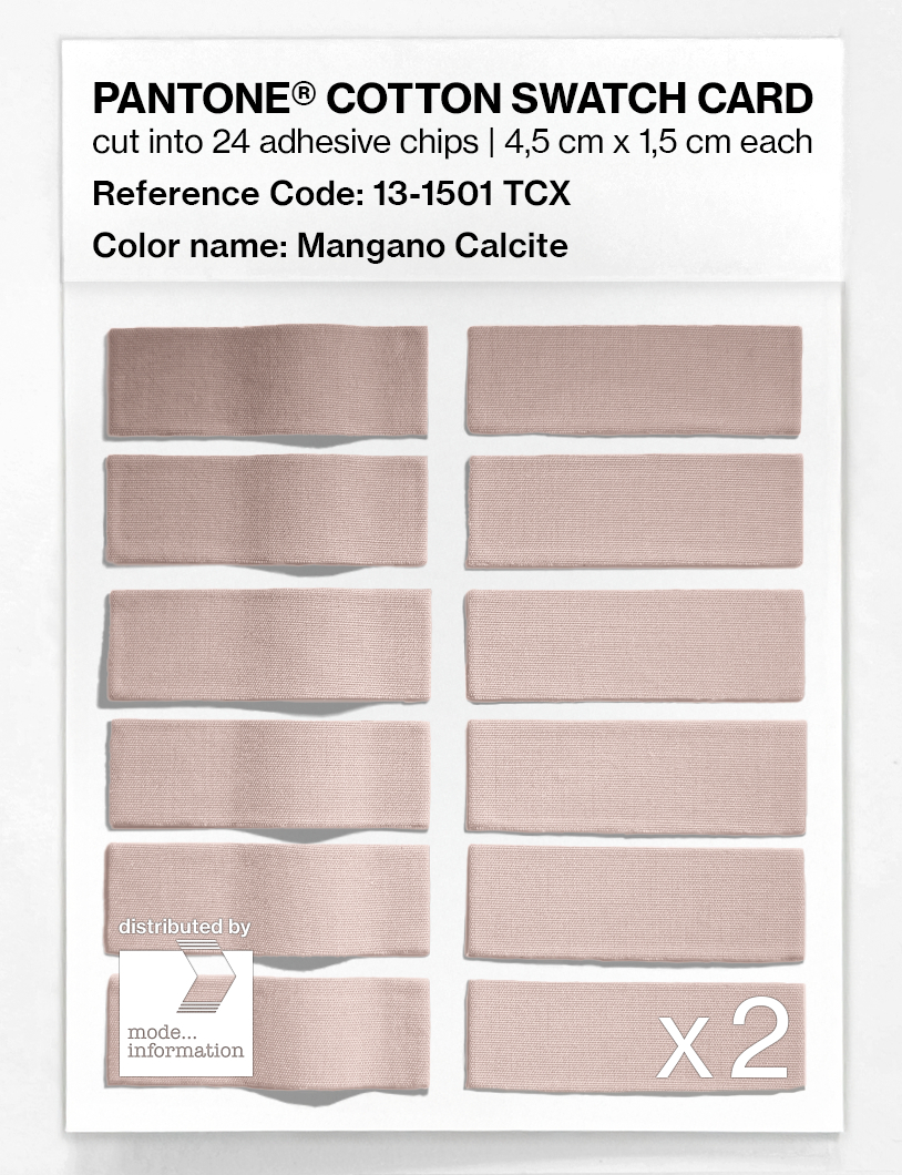 Product image 6 of the product “PANTONE® COTTON SWATCH CARD 13-1501 TCX Mangano Calcite ”