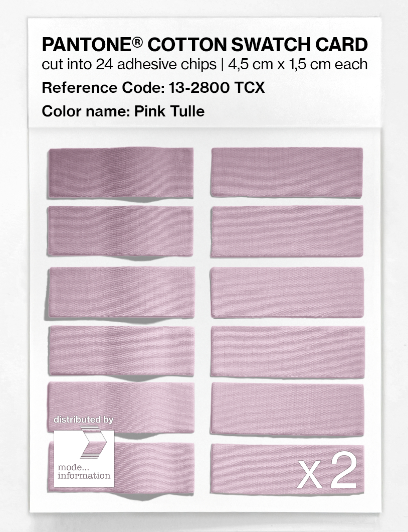 Product image 6 of the product “PANTONE® COTTON SWATCH CARD 13-2800 TCX Pink Tulle ”