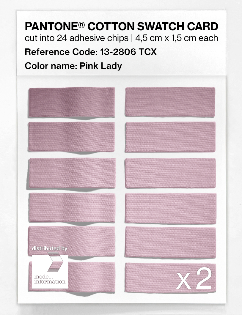 Product image 6 of the product “PANTONE® COTTON SWATCH CARD 13-2806 TCX Pink Lady ”