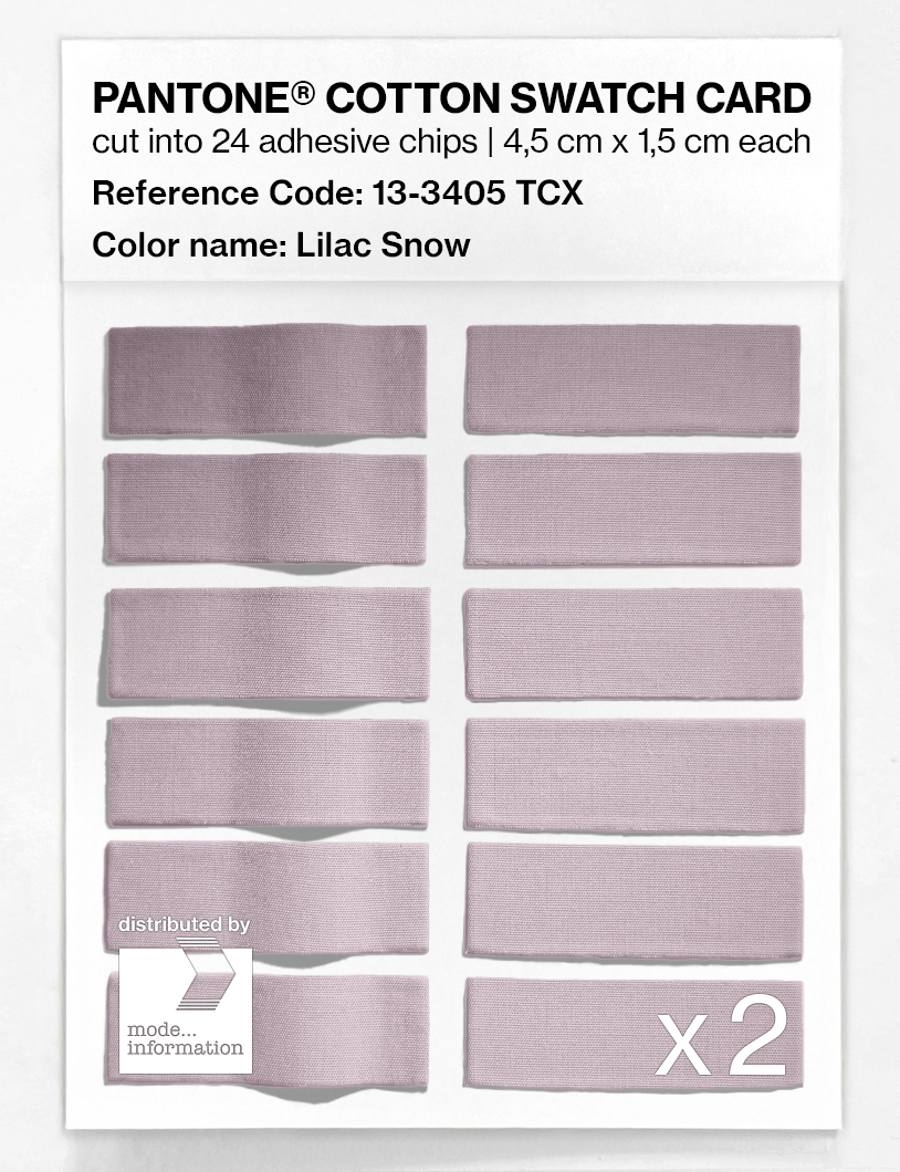Artikelbild 6 des Artikels “PANTONE® COTTON SWATCH CARD 13-3405 TCX Lilac Snow “