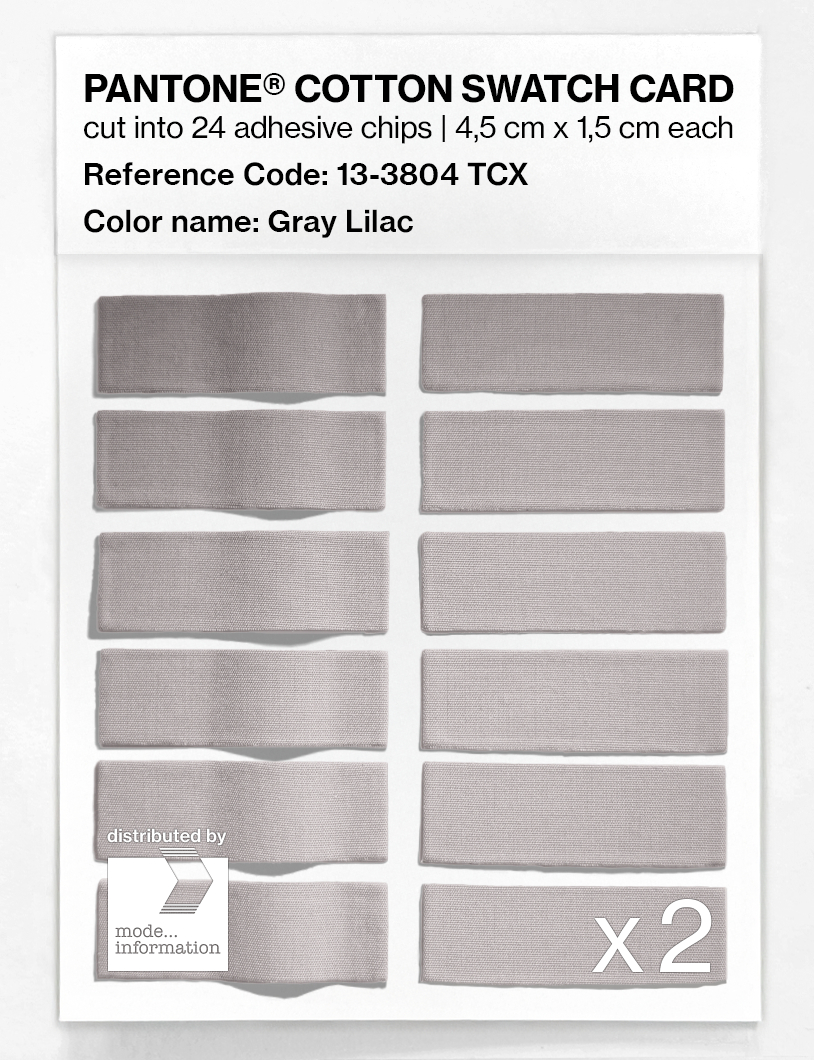 Product image 6 of the product “PANTONE® COTTON SWATCH CARD 13-3804 TCX Gray Lilac ”