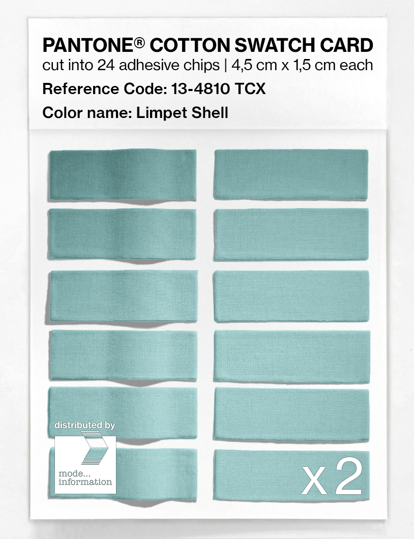 Product image 6 of the product “PANTONE® COTTON SWATCH CARD 13-4810 TCX Limpet Shell ”