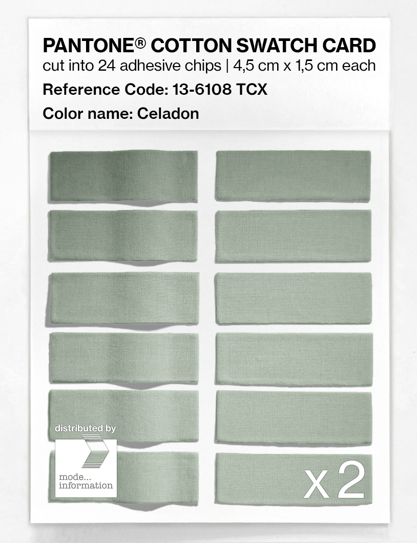 Artikelbild 6 des Artikels “PANTONE® COTTON SWATCH CARD 13-6108 TCX Celadon “