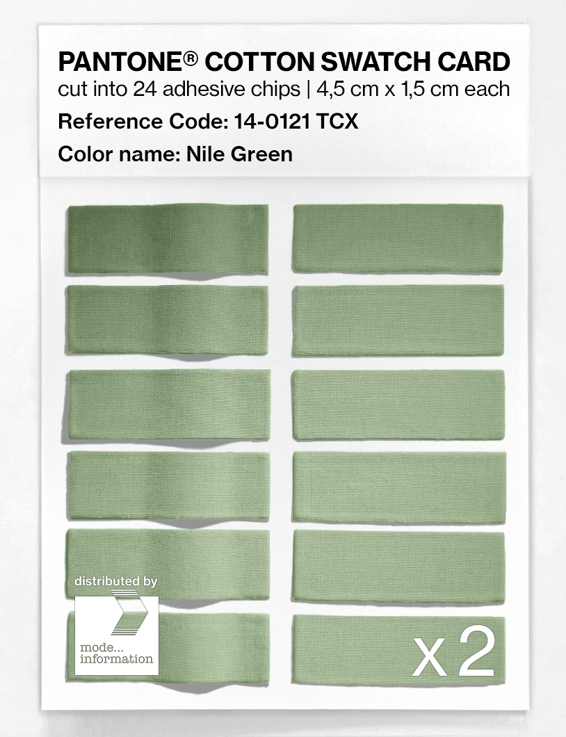 Artikelbild 6 des Artikels “PANTONE® COTTON SWATCH CARD 14-0121 TCX Nile Green “