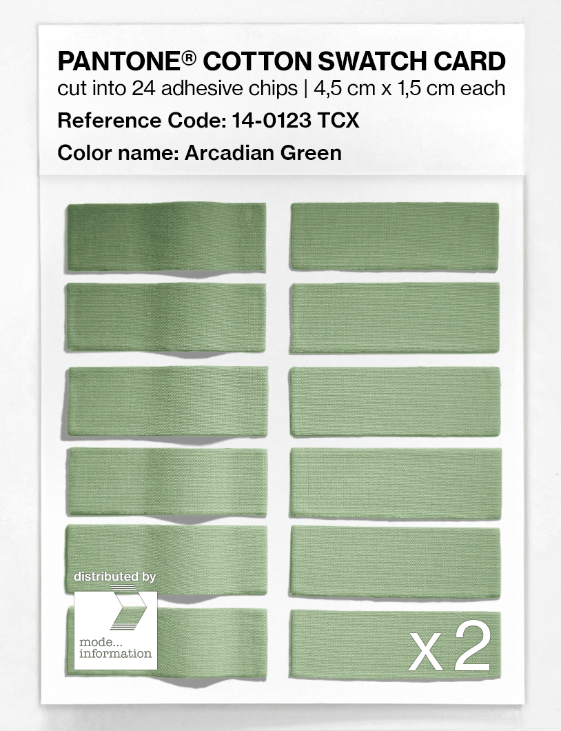 Artikelbild 6 des Artikels “PANTONE® COTTON SWATCH CARD 14-0123 TCX Arcadian Green “