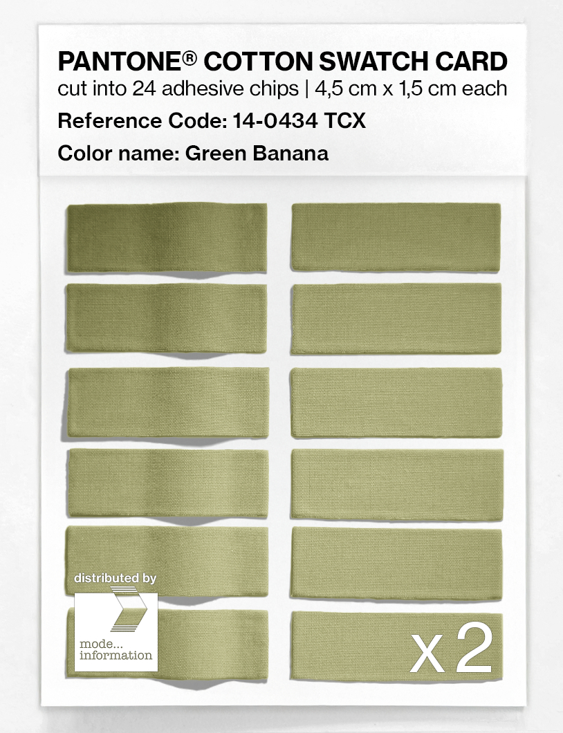 Product image 6 of the product “PANTONE® COTTON SWATCH CARD 14-0434 TCX Green Banana ”