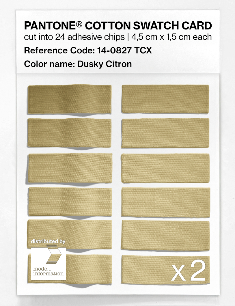 Artikelbild 6 des Artikels “PANTONE® COTTON SWATCH CARD 14-0827 TCX Dusky Citron “