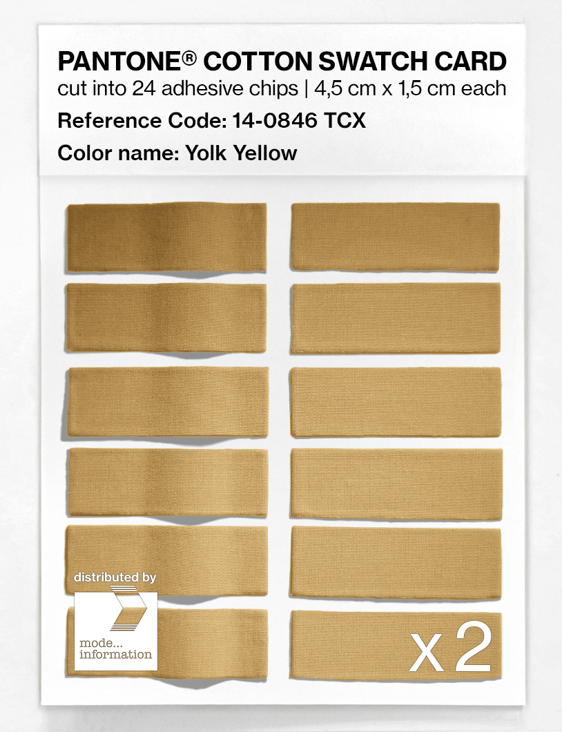 Artikelbild 6 des Artikels “PANTONE® COTTON SWATCH CARD 14-0846 TCX Yolk Yellow “