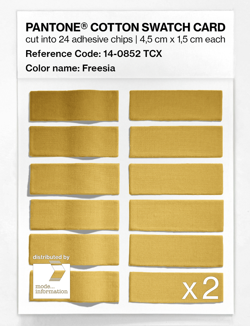 Product image 6 of the product “PANTONE® COTTON SWATCH CARD 14-0852 TCX Freesia ”