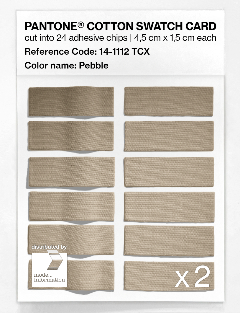 Artikelbild 6 des Artikels “PANTONE® COTTON SWATCH CARD 14-1112 TCX Pebble “