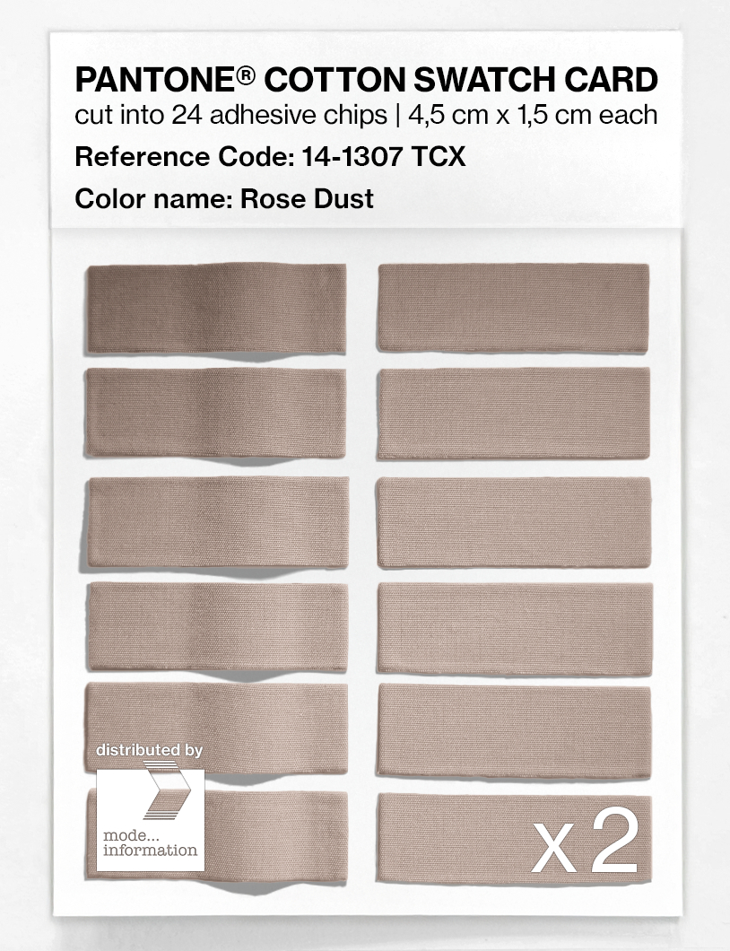 Product image 6 of the product “PANTONE® COTTON SWATCH CARD 14-1307 TCX Rose Dust ”