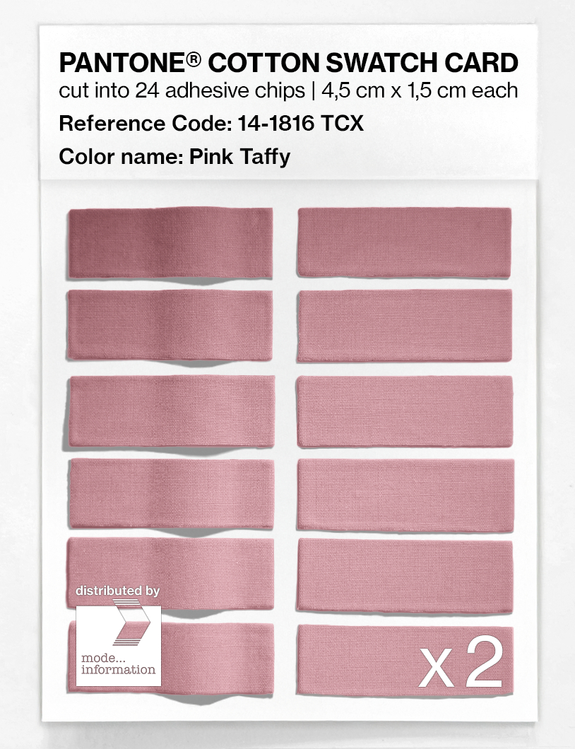 Product image 6 of the product “PANTONE® COTTON SWATCH CARD 14-1816 TCX Pink Taffy ”