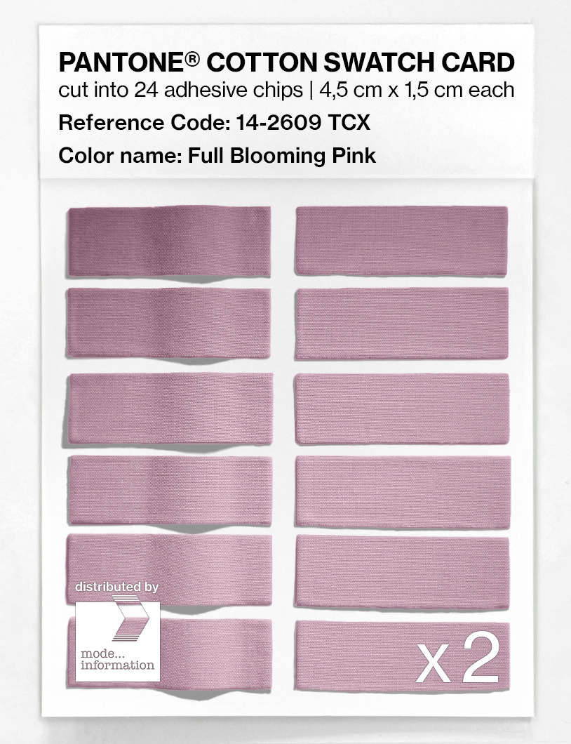 Product image 6 of the product “PANTONE® COTTON SWATCH CARD 14-2609 TCX Full Blooming Pink ”