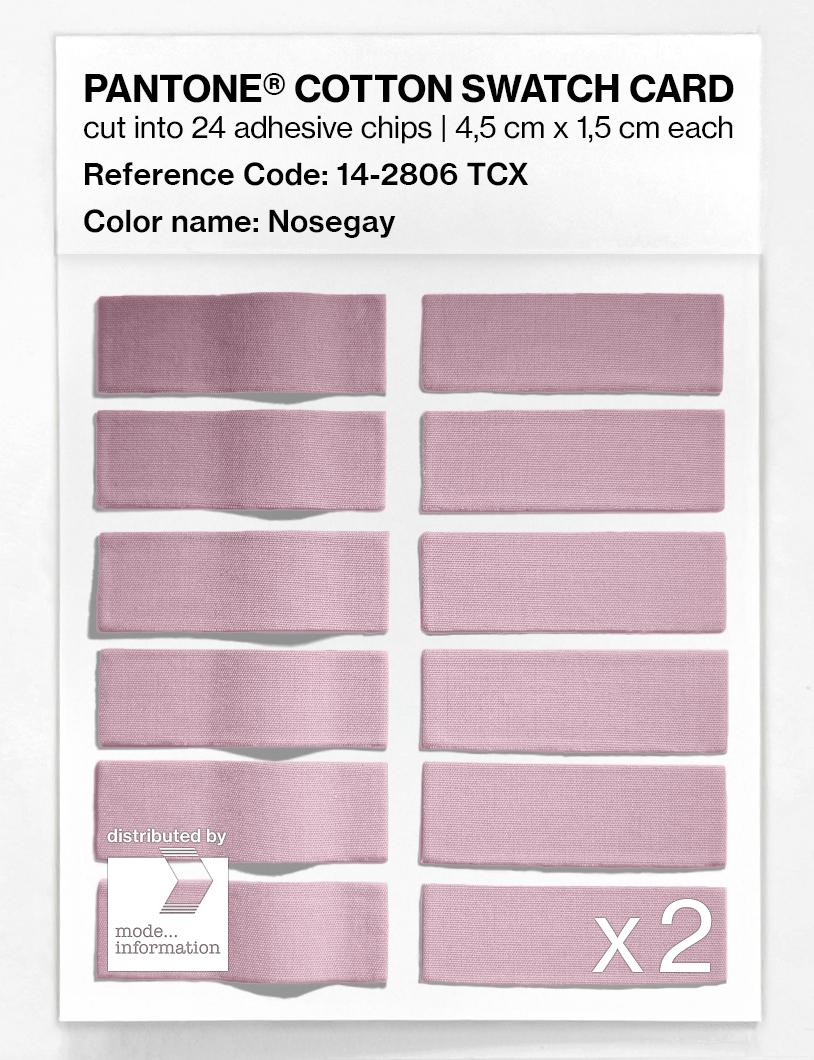 Product image 6 of the product “PANTONE® COTTON SWATCH CARD 14-2806 TCX Nosegay ”