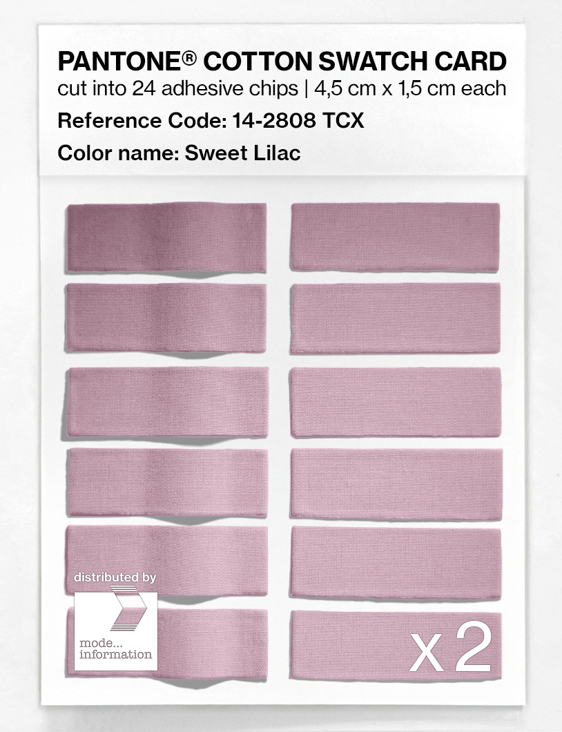 Artikelbild 6 des Artikels “PANTONE® COTTON SWATCH CARD 14-2808 TCX Sweet Lilac “